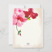 PixDezines  hibiscus/foto/bewaardatum Save The Date (Achterkant)