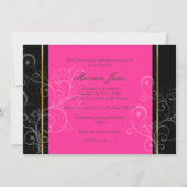 PixDezines HIBISCUS GRADUATION INVITATIONS Kaart (Achterkant)
