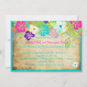 PixDezines  HIBISCUS LEIS/LUAU/DIY-kleuren Kaart (Achterkant)