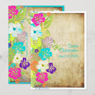 PixDezines  HIBISCUS LEIS/LUAU/DIY-kleuren Kaart