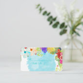 PixDezines hibiscus plaats kaarten (biz kaarten) Plaatskaartje (Staand voorkant)