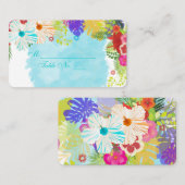 PixDezines hibiscus plaats kaarten (biz kaarten) Plaatskaartje (Voorkant / Achterkant)