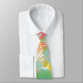 PixDezines Hibiscus/Rainforest/DIY-achtergrond Stropdas (Gebonden)