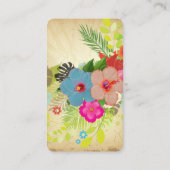 PixDezines hibiscus wenst goed mollige biz kaarten Plaatskaartje (Achterkant)