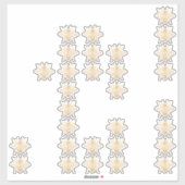 PixDezines hommels, namaakgoud Sticker (Vel)