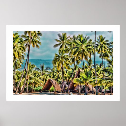 PixDezines Honaunau Place of Refuge Poster (Voorkant)