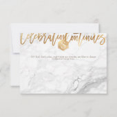 PixDezines Honeycomb Mitzvah Celebration Cards ✡ RSVP Kaartje (Achterkant)