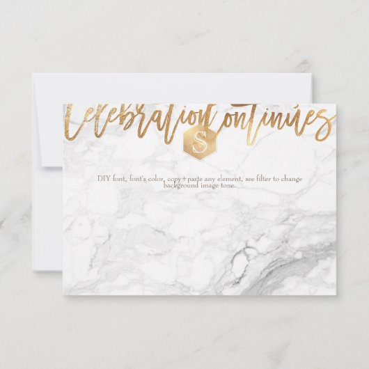 PixDezines Honeycomb Mitzvah Celebration Cards ✡ RSVP Kaartje (Achterkant)