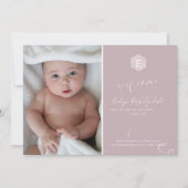 PixDezines Honingraat Geboorte Aankondiging, Meisj Aankondiging (Voorkant)