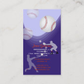 PixDezines honkbalcoach/doe-het-zelf achtergrondkl Visitekaartje (Achterkant)