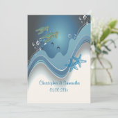 PixDezines honu+waves/diy achtergrond Kaart (Staand voorkant)