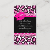 PixDezines hot lips+sassy jaguar Visitekaartje (Achterkant)