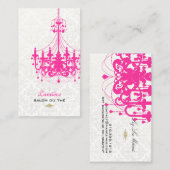 PixDezines hot-roze kroonkandelaar/DIY-kleur Visitekaartje (Voorkant / Achterkant)