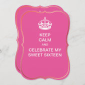 PixDezines houden kalm/zoet 16 Kaart (Voorkant / Achterkant)