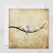 PixDezines houden van duven/diy achtergrondkleur Kaart (Achterkant)