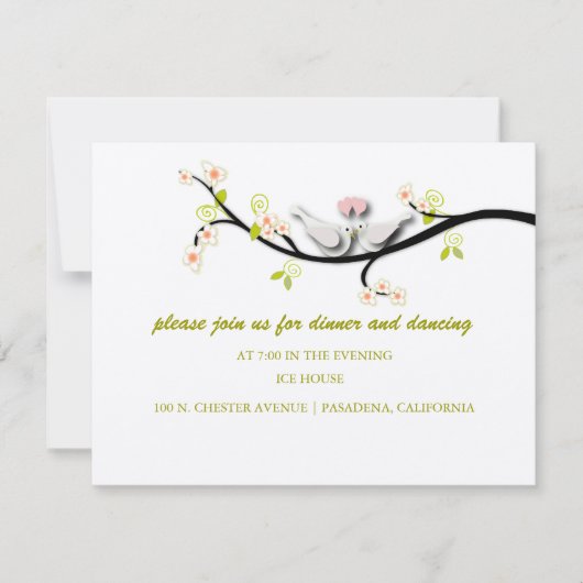 PixDezines houden van duven/diy achtergrondkleur Kaart (Voorkant)