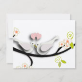 PixDezines houden van duven/diy achtergrondkleur Kaart (Achterkant)