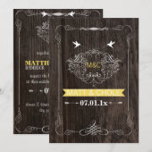 PixDezines houten panelen/rollen lijst/broedvogels Kaart (Voorkant / Achterkant)