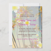 PixDezines hula droomstof/plumeria/strand/tropisch Kaart (Achterkant)