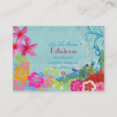 PixDezines hula golven Visitekaartje (Achterkant)