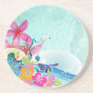 PixDezines hula golven Zandsteen Onderzetter