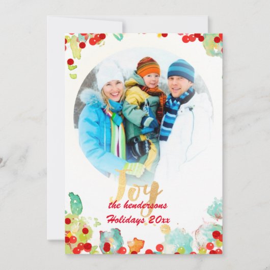 PixDezines hulstkrans/vakantiekaarten Feestdagenkaart (Voorkant)