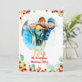 PixDezines hulstkrans/vakantiekaarten Feestdagenkaart (Staand voorkant)