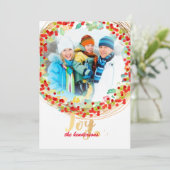 PixDezines hulstkrans/vakantiekaarten Feestdagenkaart (Staand voorkant)