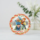 PixDezines hulstkrans/vakantiekaarten Feestdagenkaart (Staand voorkant)