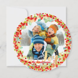 PixDezines hulstkrans/vakantiekaarten Feestdagenkaart