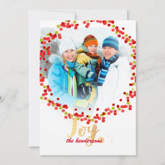 PixDezines hulstkrans/vakantiekaarten Feestdagenkaart (Voorkant)