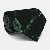 PixDezines Hunter Green Marble Slab Stropdas (Opgerold)