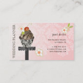 PixDezines, Huwelijksplanner+Fidora Damask Visitekaartje (Achterkant)