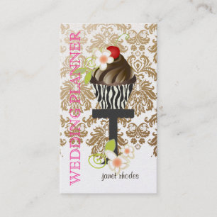 PixDezines, Huwelijksplanner+Fidora Damask Visitekaartje