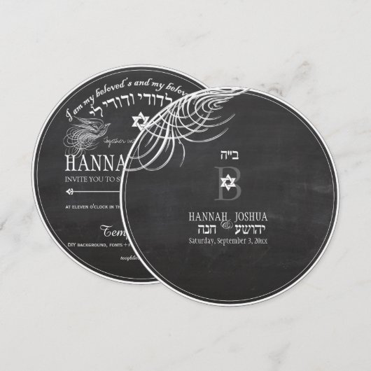 PixDezines ik ben mijn geliefde/krijtbord Kaart (Voorkant / Achterkant)