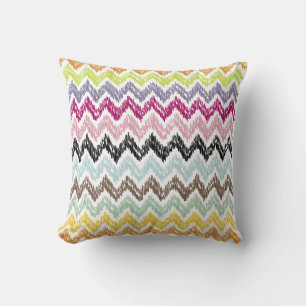 PixDezines ikat chevron/diy achtergrond Kussen