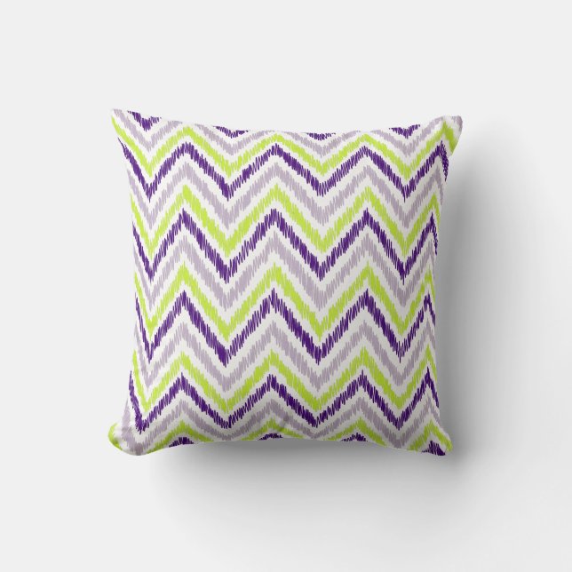 PixDezines ikat chevron/diy achtergrondkleur Kussen (Voorkant)