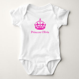 PixDezines Imperial Crown/Hot Pink/Princess ..DIY Romper
