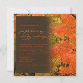 PixDezines in de bossen, FALL WEDDING/DIY events Kaart (Achterkant)