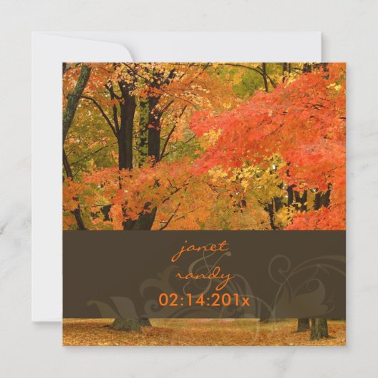 PixDezines in de bossen, FALL WEDDING/DIY events Kaart (Voorkant)