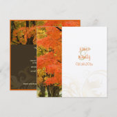 PixDezines in de bossen, valbruiloften/DIY-gebeurt Kaart (Voorkant / Achterkant)