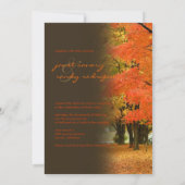 PixDezines in de bossen, valbruiloften/DIY-gebeurt Kaart (Achterkant)