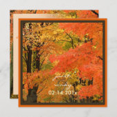 PixDezines in de bossen, valbruiloften/DIY-gebeurt Kaart (Voorkant / Achterkant)