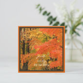 PixDezines in de bossen, valbruiloften/DIY-gebeurt Kaart (Staand voorkant)