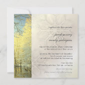 PixDezines in de Bossen, Winterbruiloft Kaart (Achterkant)