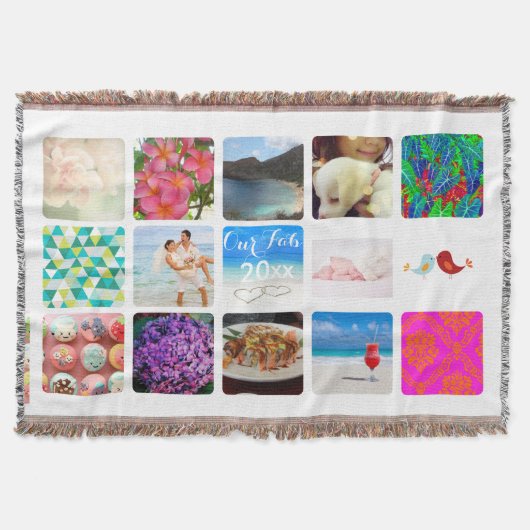 PixDezines instagram deze throw dekens Deken (Voorkant)