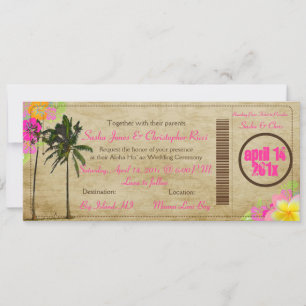 PixDezines instapass/twee vintage palmen Kaart