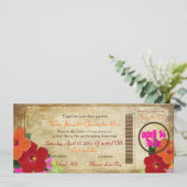 PixDezines  instapkaart/hibiscus Kaart (Staand voorkant)