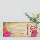 PixDezines instapkaart/hibiscus Kaart (Staand voorkant)