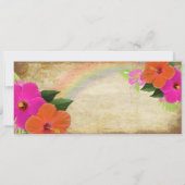 PixDezines instapkaart/hibiscus Kaart (Achterkant)